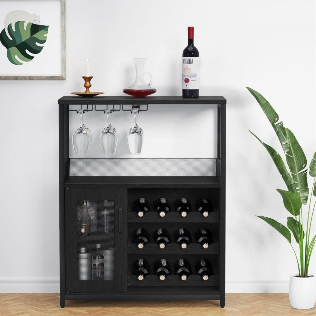 Mobili da bar nero 70x35x92 cm