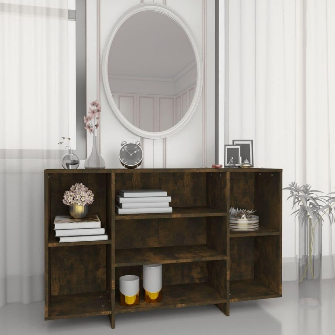 Armadio Home Giardino Credenza Rovere Affumicato 120x30x75 cm Legno Ingegnerizzato 120x30x75 cm