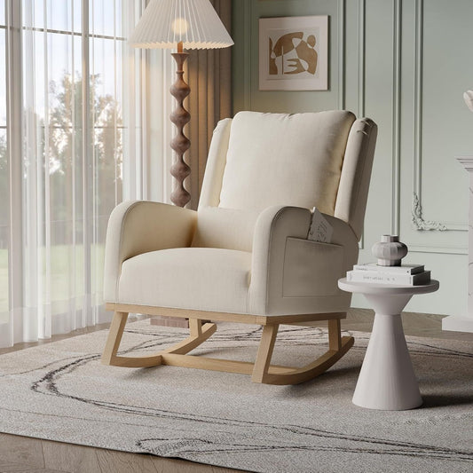 Sedia Sedia a Dondolo, Sedia a Dondolo per Soggiorno Interno, Chaise a Bascule co